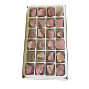 Jasper Pink (Strawberry) Rough Stone Box - 24 Pcs